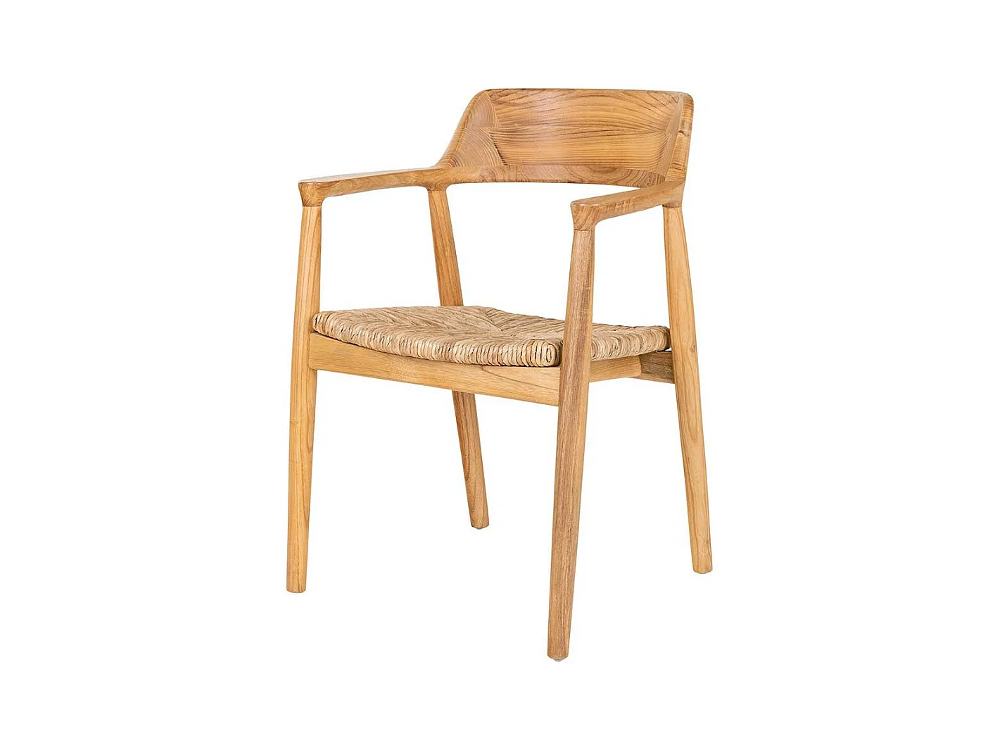 Esszimmerarmlehnstuhl im Skandi Design aus Sungkai Holz (2er Set)
