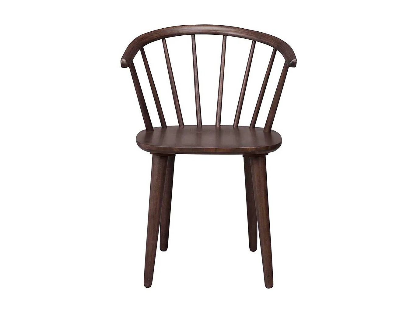 Retro Stuhl in Walnussfarben Holz massiv (2er Set)