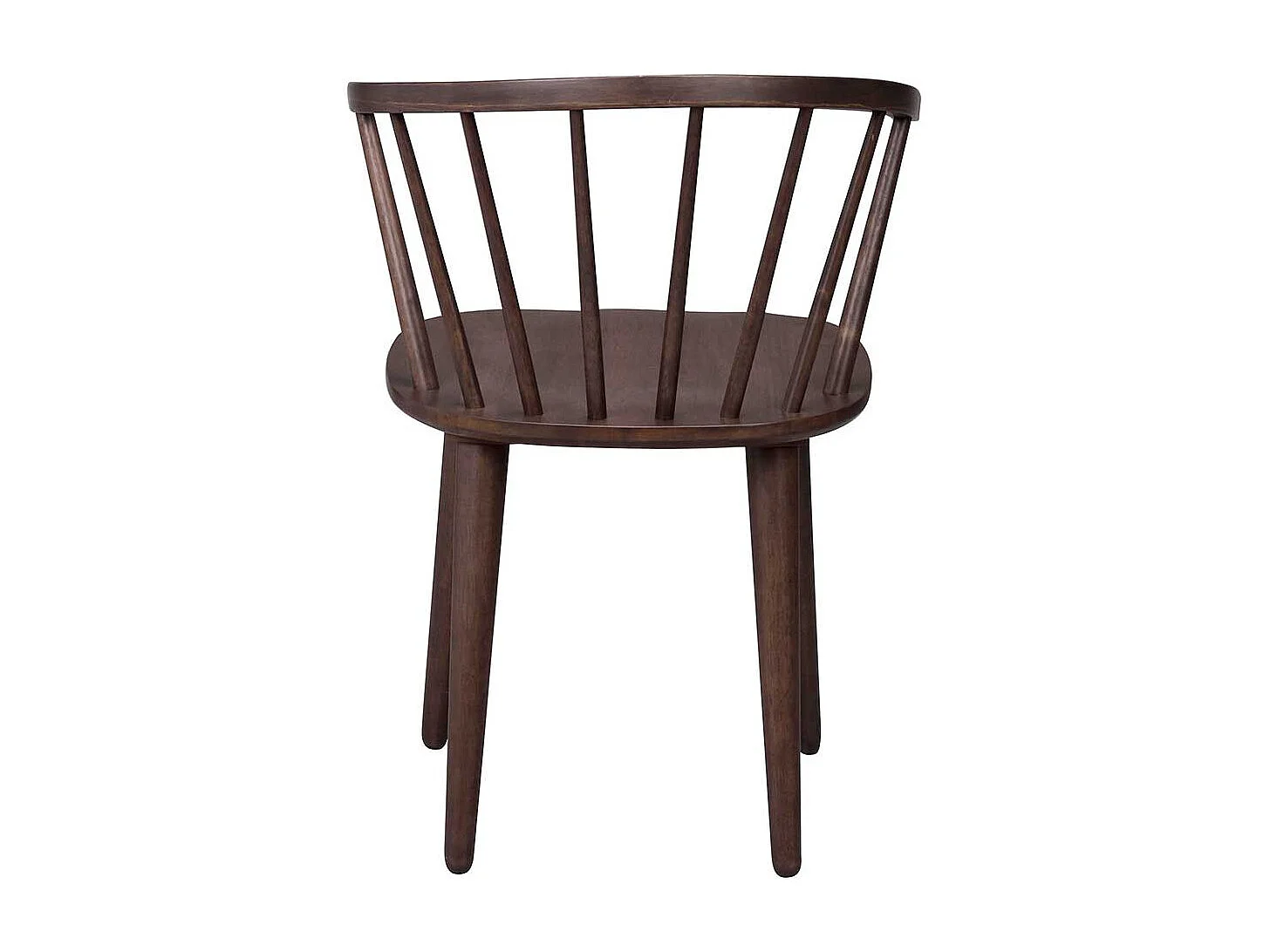 Retro Stuhl in Walnussfarben Holz massiv (2er Set)