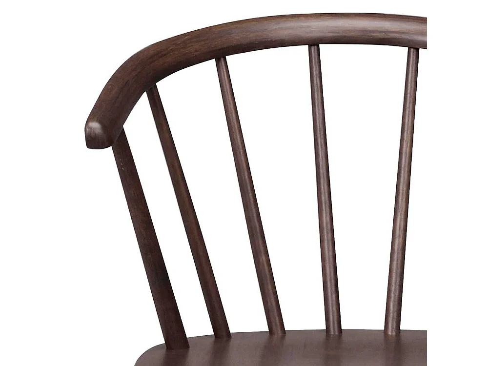 Retro Stuhl in Walnussfarben Holz massiv (2er Set)