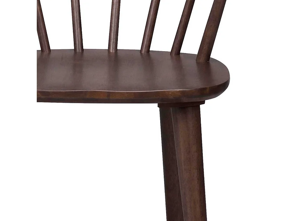 Retro Stuhl in Walnussfarben Holz massiv (2er Set)