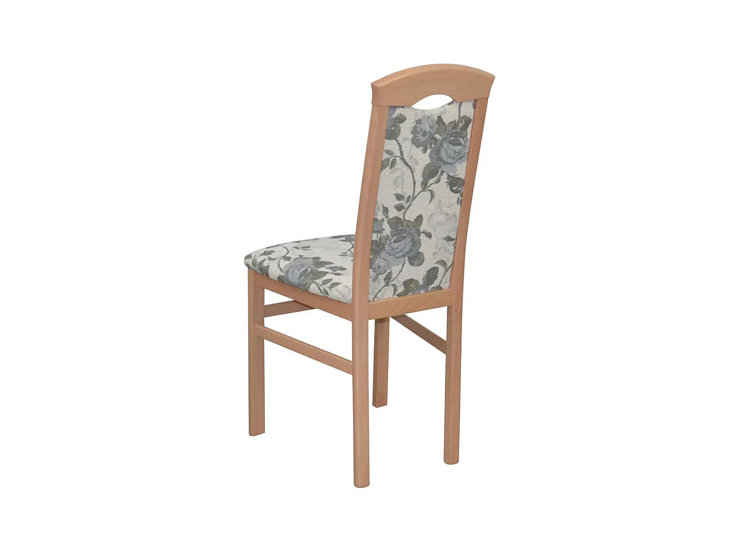 Esstisch Stühle Buche mit Blumen Motiv Beige bunt (2er Set)