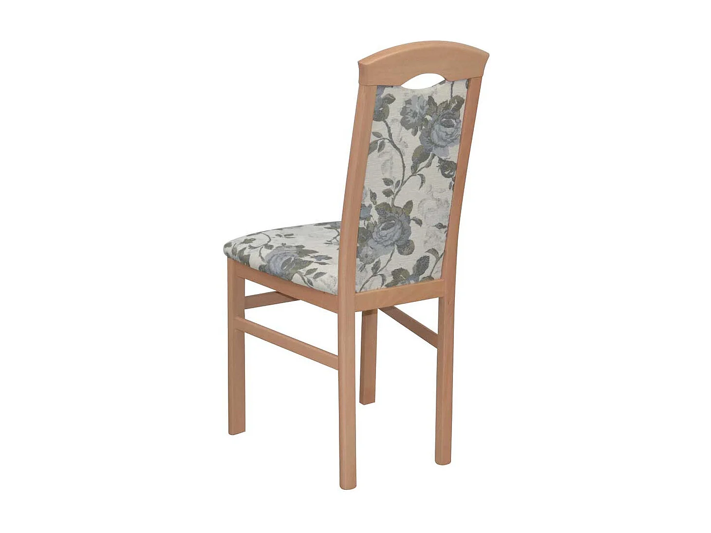 Esstisch Stühle Buche mit Blumen Motiv Beige bunt (2er Set)