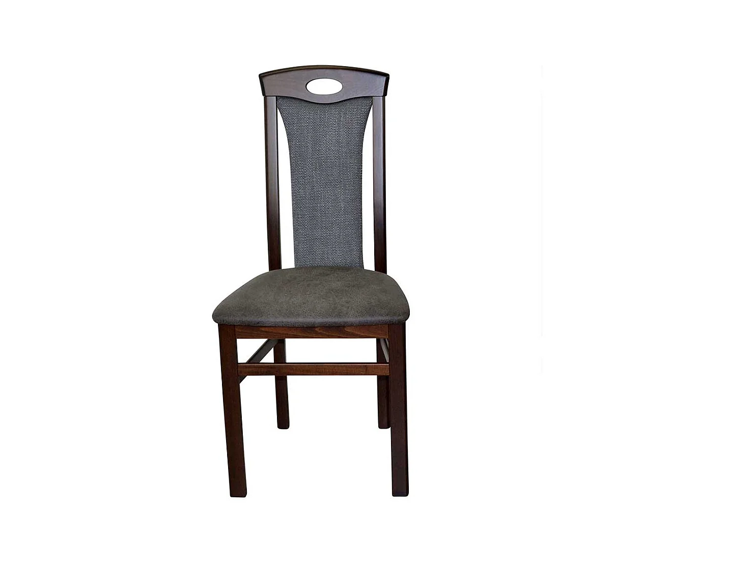 Stühle in Nussbaumfarben Anthrazit (2er Set)