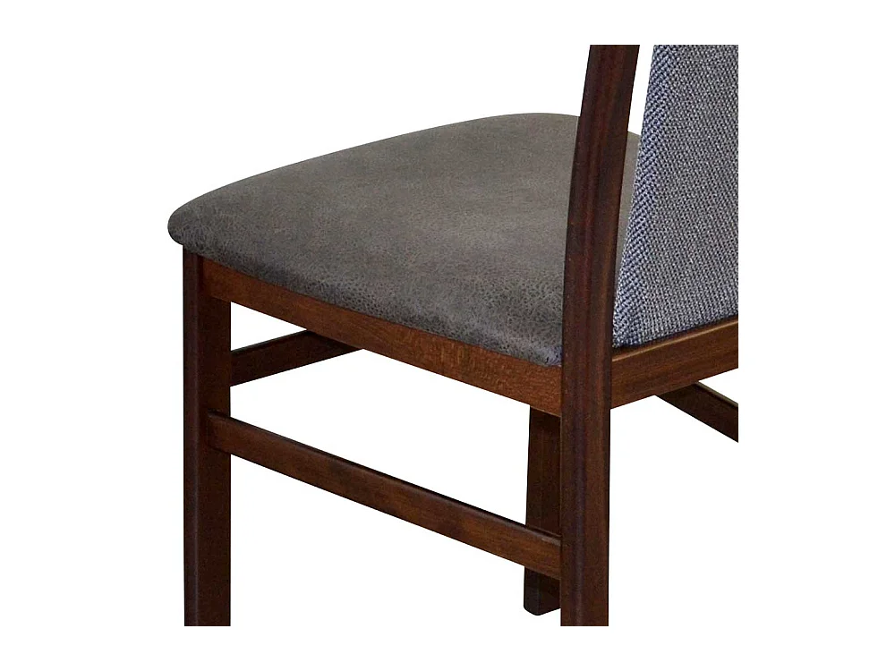 Stühle in Nussbaumfarben Anthrazit (2er Set)