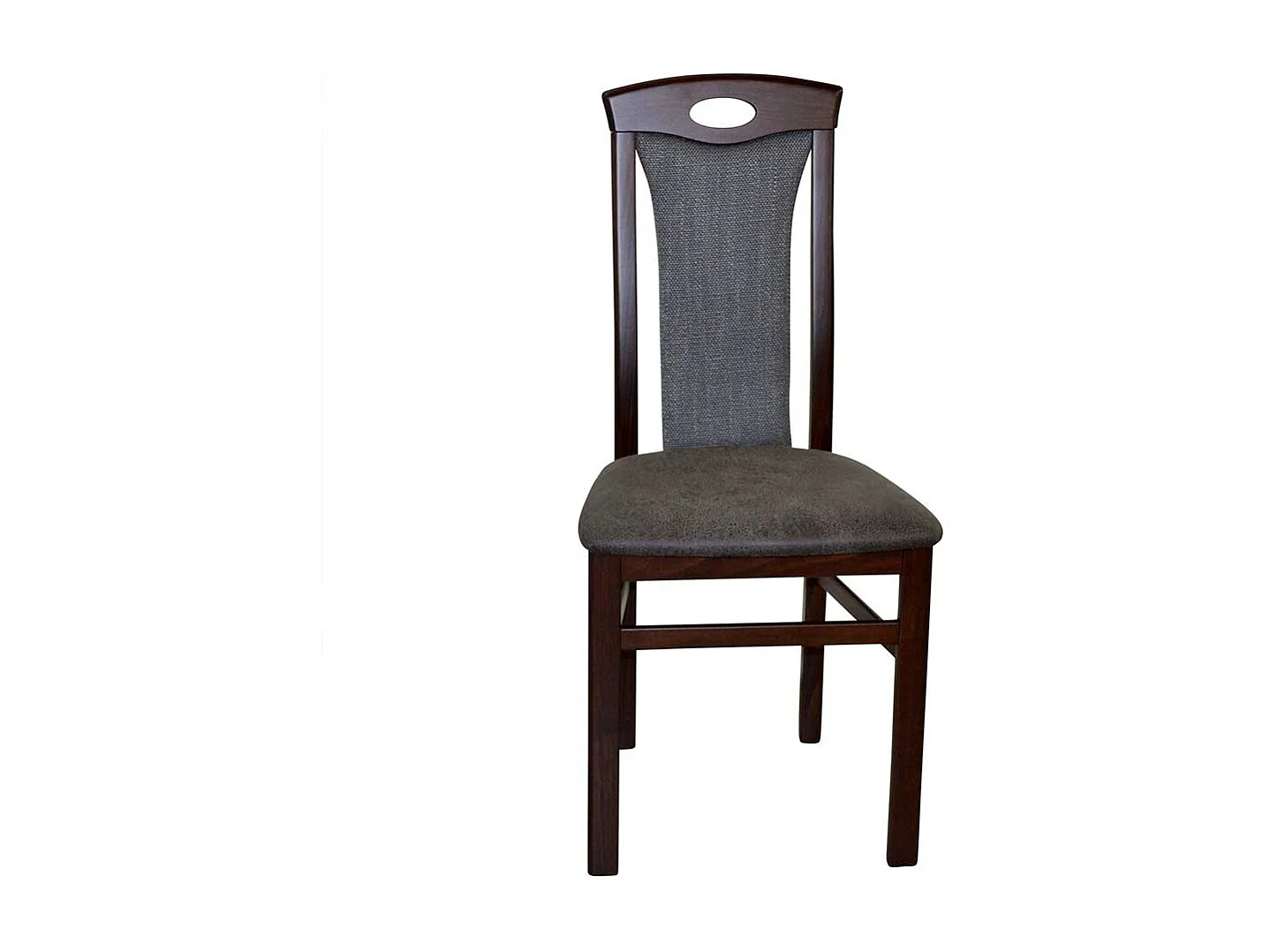 Stühle in Nussbaumfarben Anthrazit (2er Set)