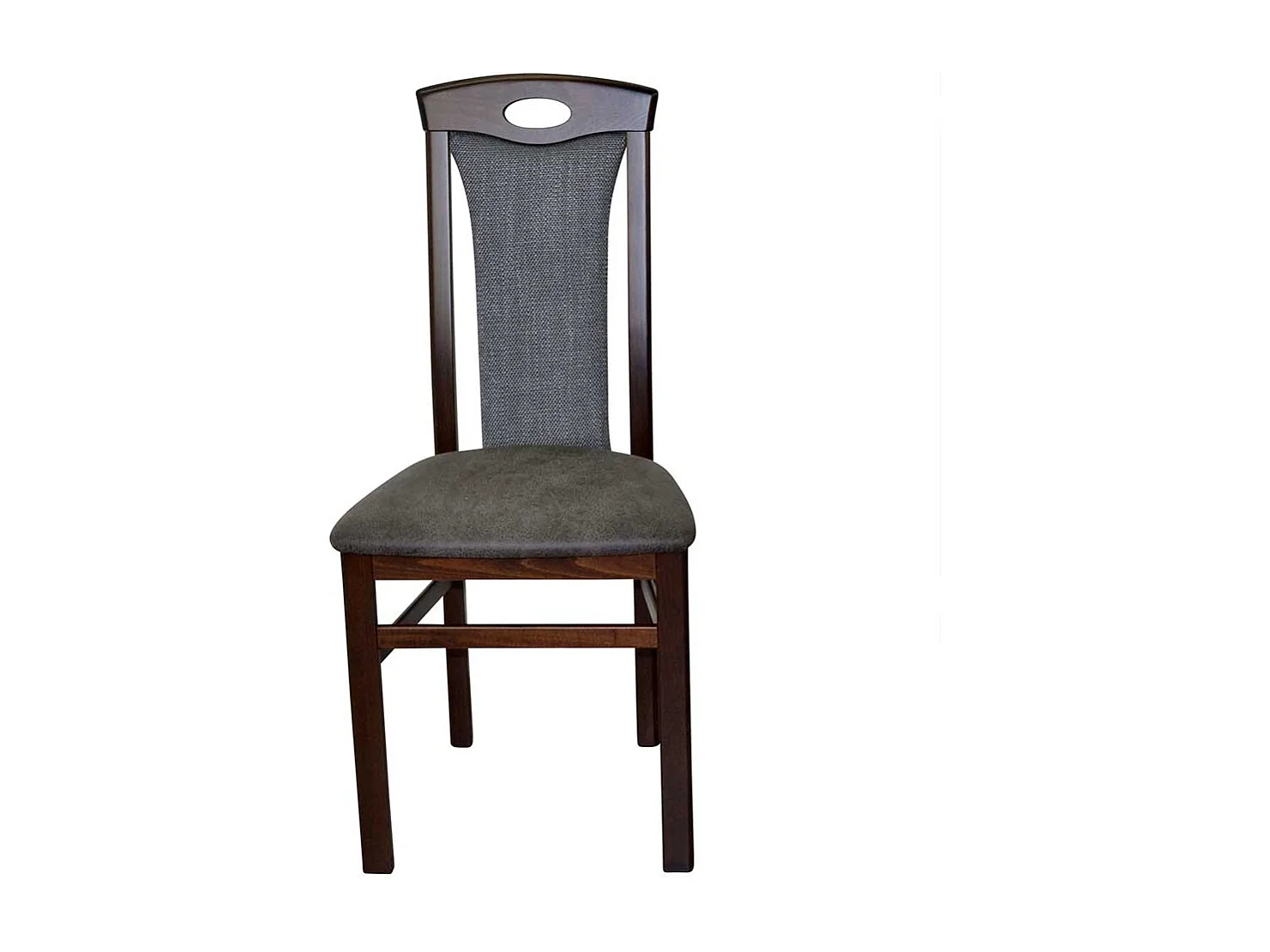 Stühle in Nussbaumfarben Anthrazit (2er Set)