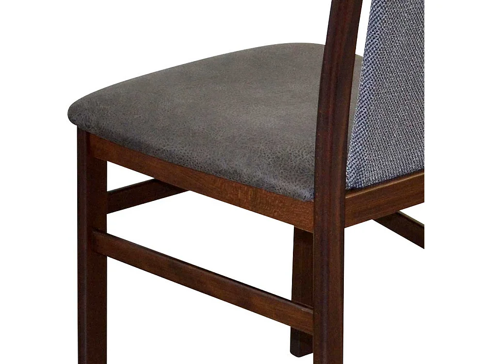 Stühle in Nussbaumfarben Anthrazit (2er Set)