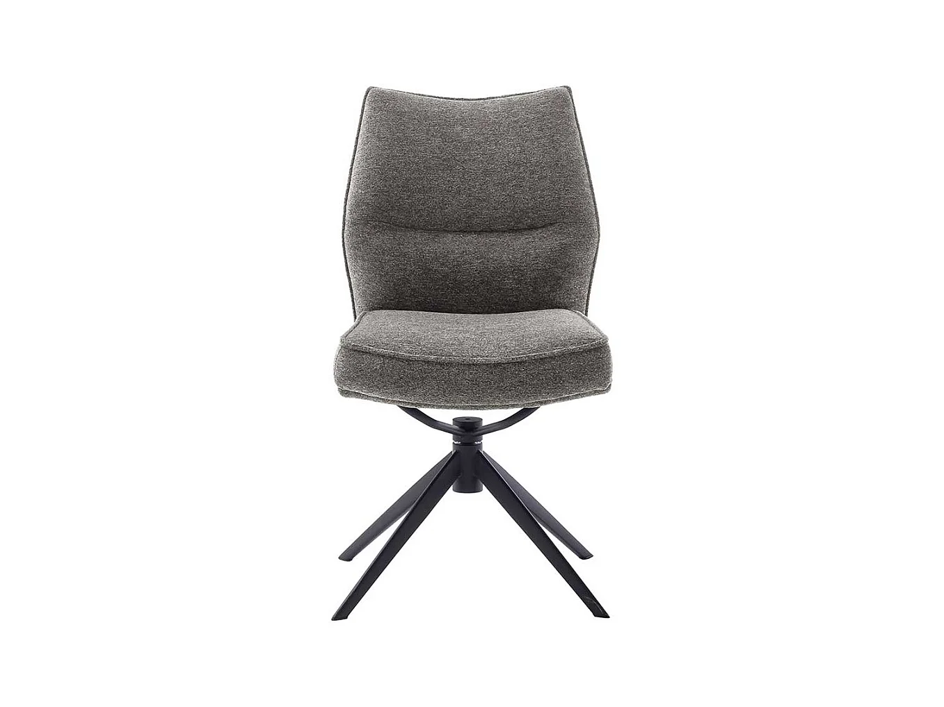 Stuhl Esszimmer Essstuhl aus Metall und Chenillegewebe (2er Set)