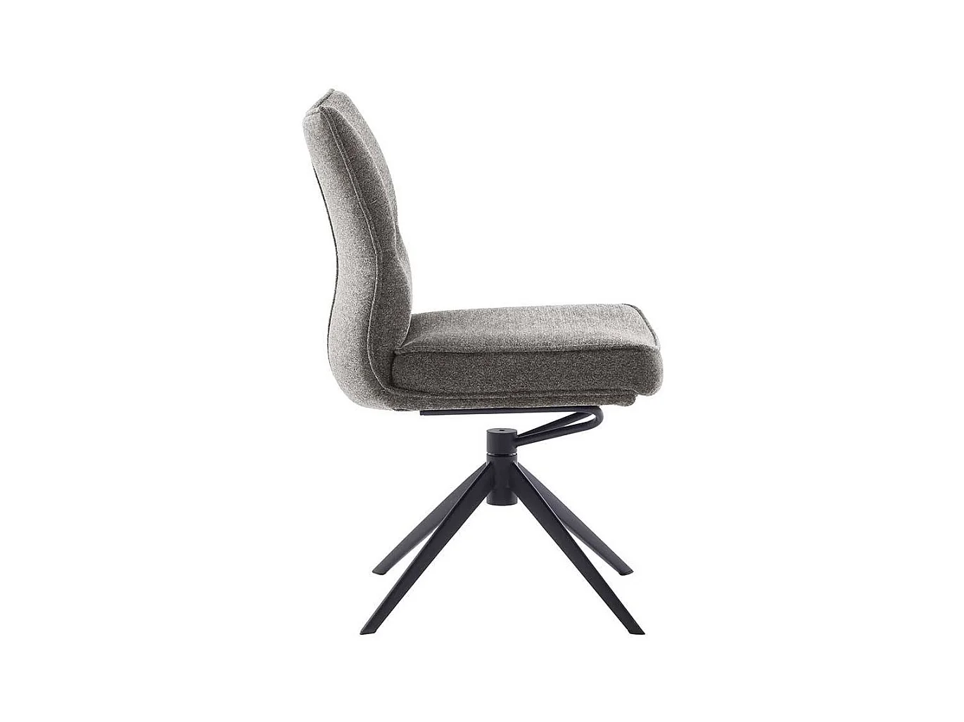 Stuhl Esszimmer Essstuhl aus Metall und Chenillegewebe (2er Set)