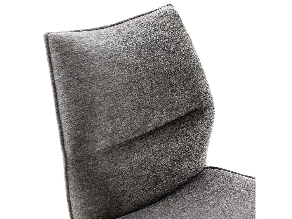 Stuhl Esszimmer Essstuhl aus Metall und Chenillegewebe (2er Set)