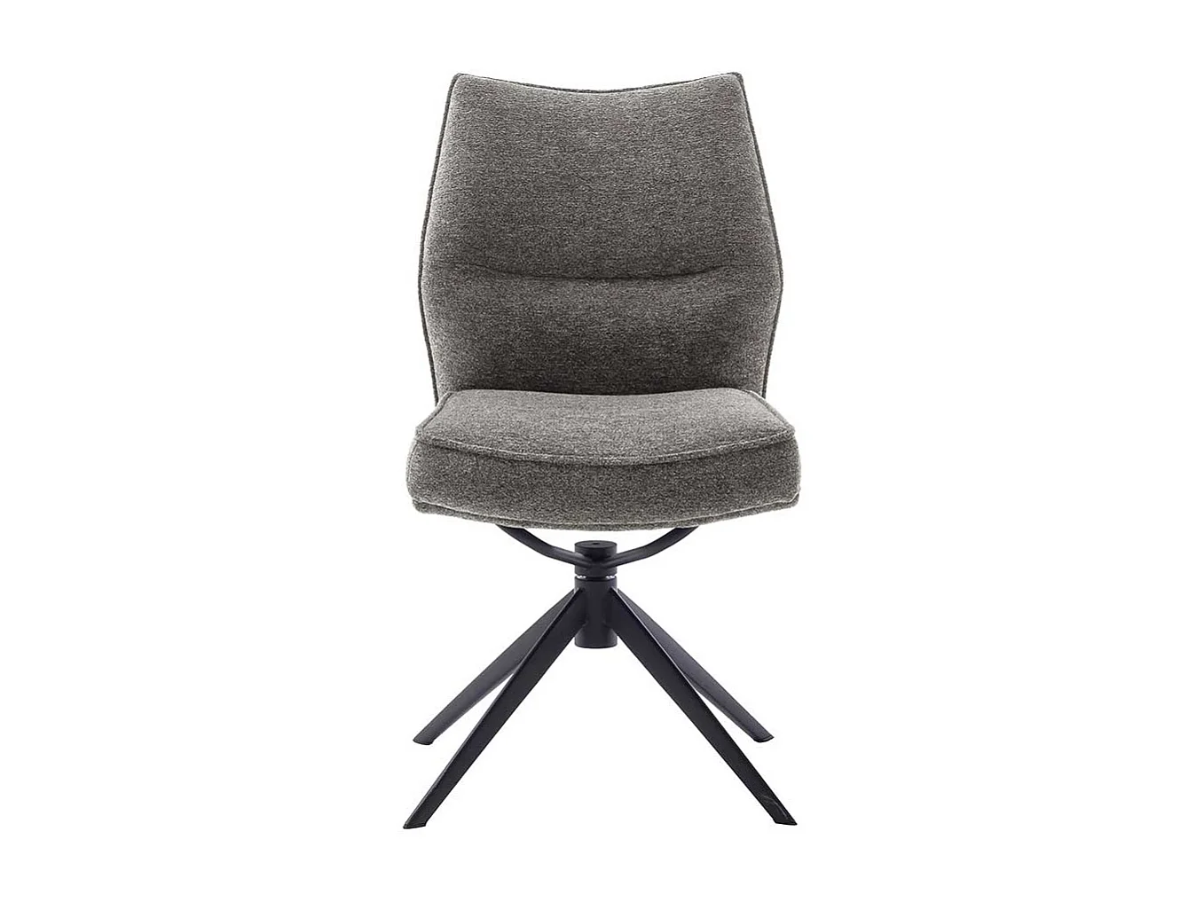 Stuhl Esszimmer Essstuhl aus Metall und Chenillegewebe (2er Set)