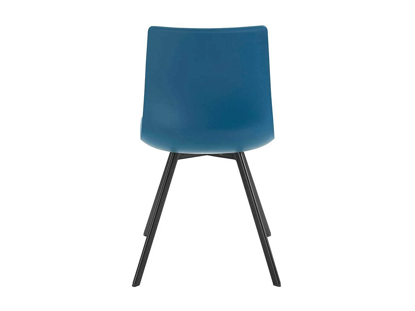 Moderne Küchenstühle aus Kunststoff Petrol Metall Schwarz (2er Set)