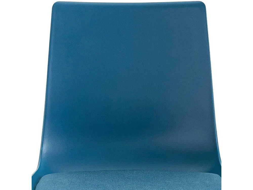 Moderne Küchenstühle aus Kunststoff Petrol Metall Schwarz (2er Set)