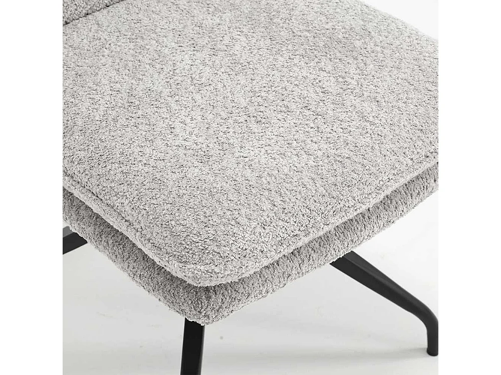 Stühle mit Spider Gestell in Grau und Schwarz drehbar (2er Set)