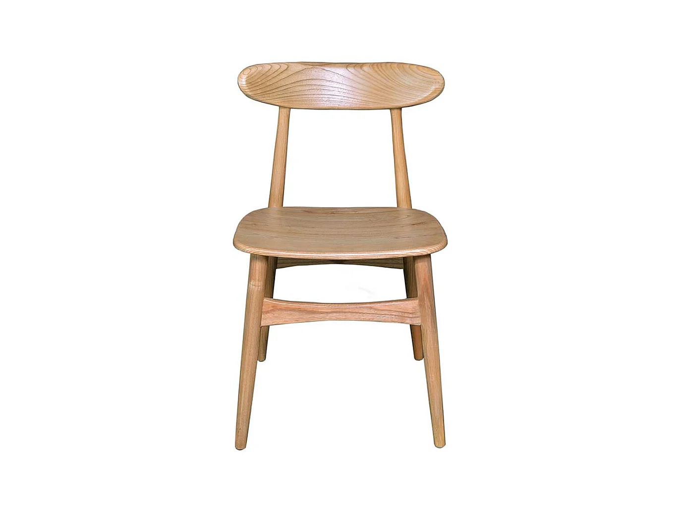 Esszimmerstuhl Holzstuhl aus Sungkai Holz 45 cm Sitzhöhe