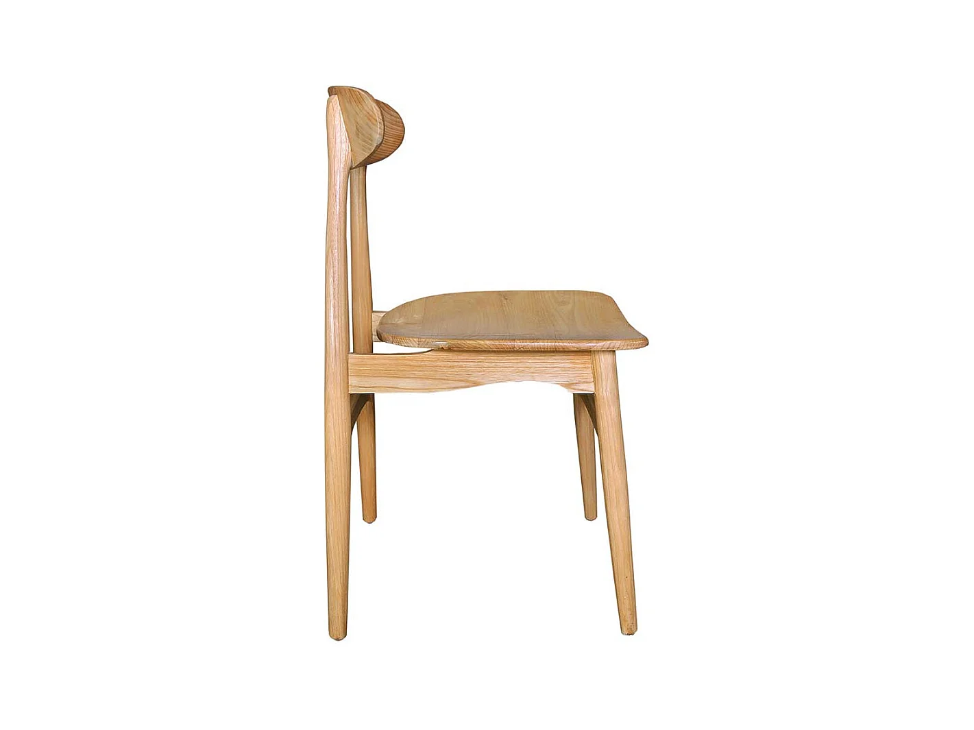 Esszimmerstuhl Holzstuhl aus Sungkai Holz 45 cm Sitzhöhe