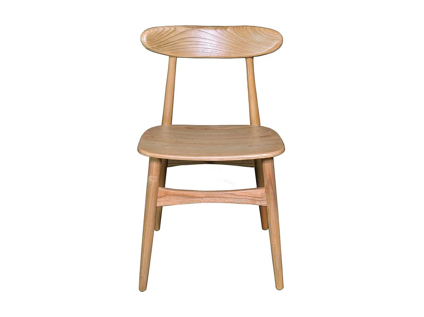 Esszimmerstuhl Holzstuhl aus Sungkai Holz 45 cm Sitzhöhe