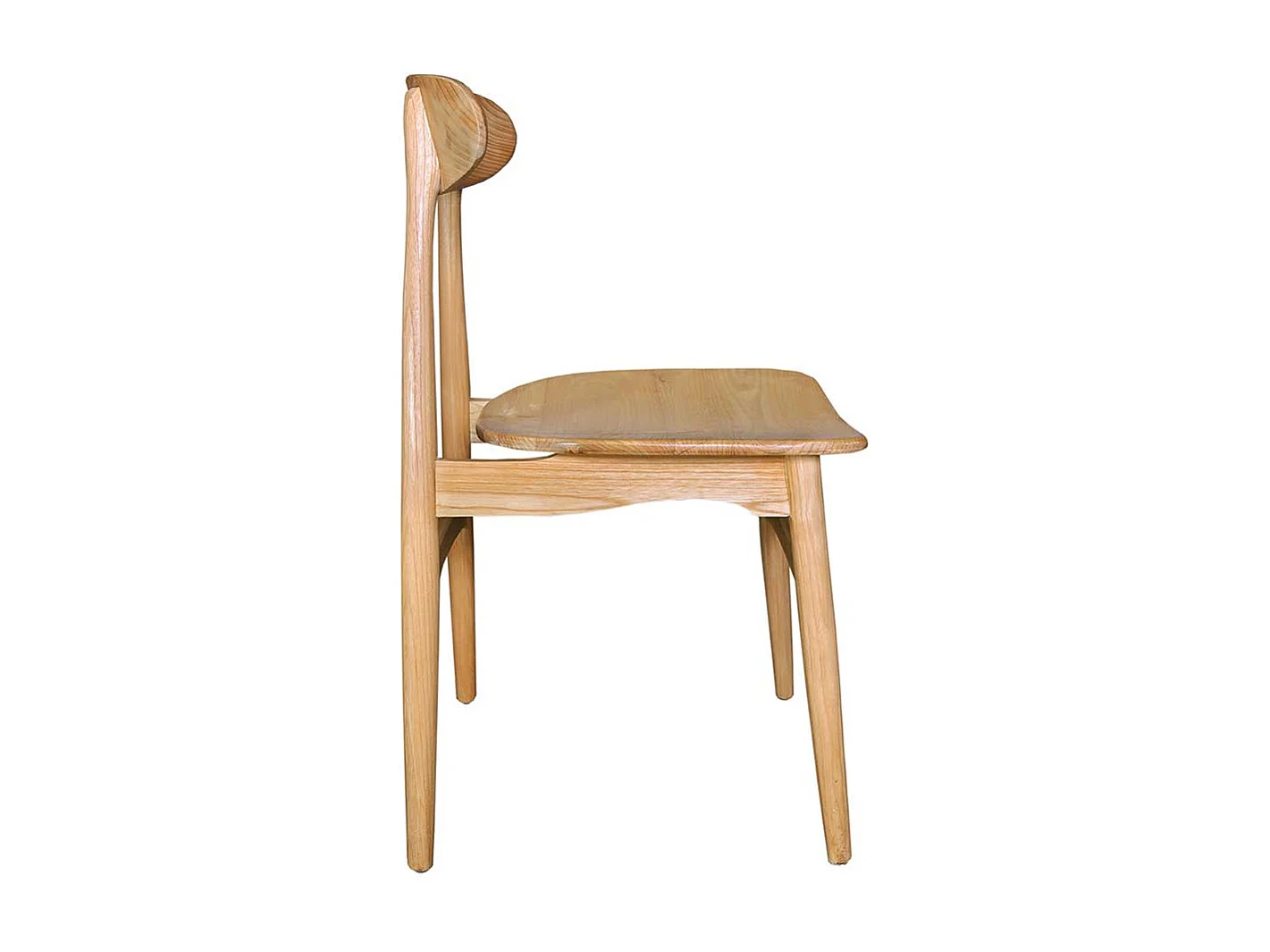 Esszimmerstuhl Holzstuhl aus Sungkai Holz 45 cm Sitzhöhe