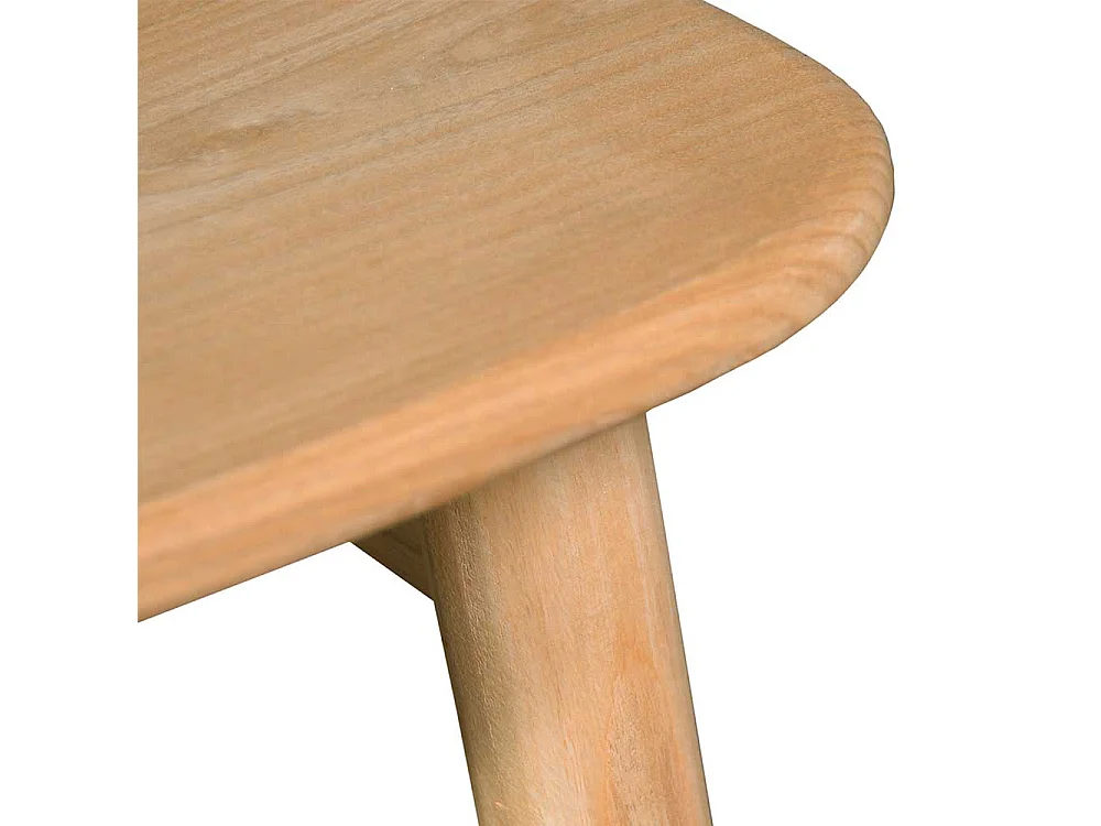 Esszimmerstuhl Holzstuhl aus Sungkai Holz 45 cm Sitzhöhe