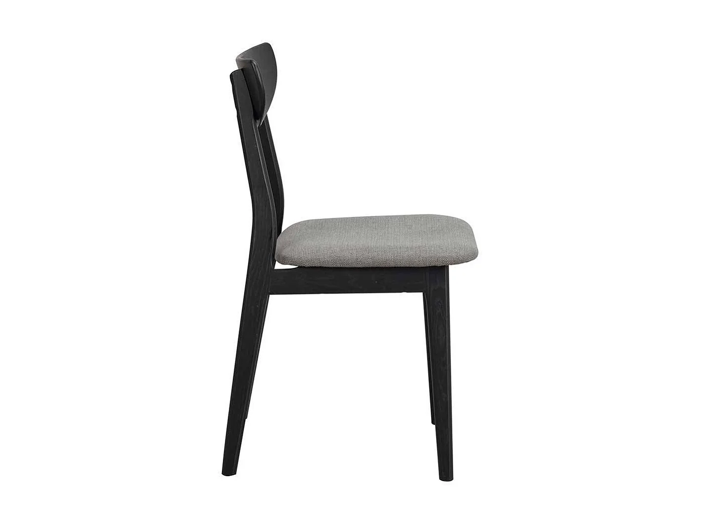 Holzstuhl in Schwarz Dunkelgrau (2er Set)