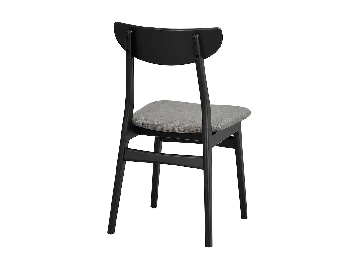 Holzstuhl in Schwarz Dunkelgrau (2er Set)