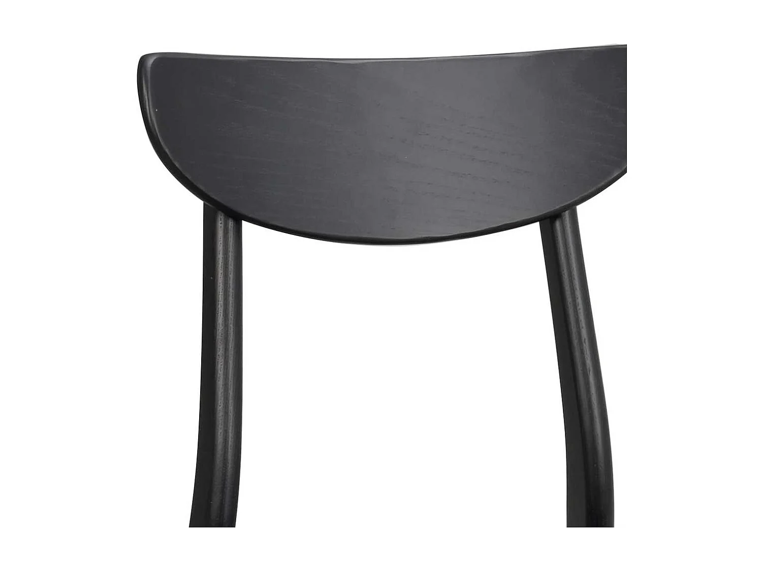 Holzstuhl in Schwarz Dunkelgrau (2er Set)