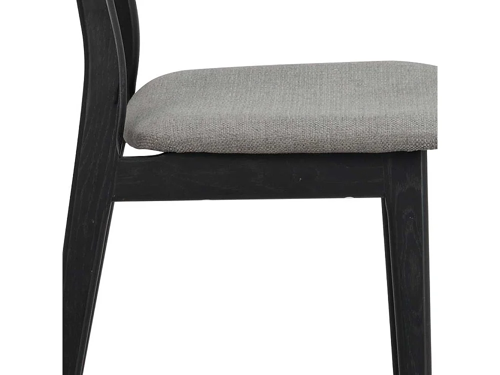 Holzstuhl in Schwarz Dunkelgrau (2er Set)