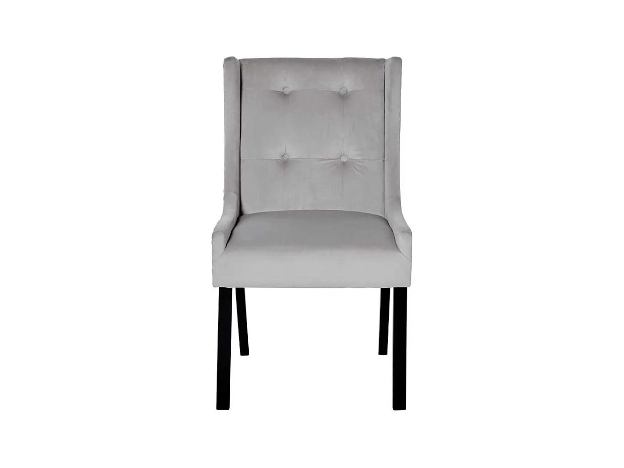 Esszimmerstuhl Stuhl in Silbergrau und Schwarz