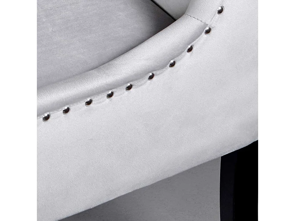 Esszimmerstuhl Stuhl in Silbergrau und Schwarz