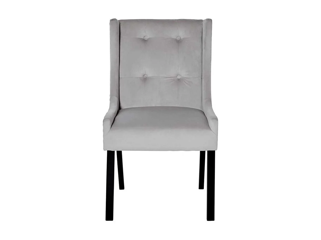 Esszimmerstuhl Stuhl in Silbergrau und Schwarz