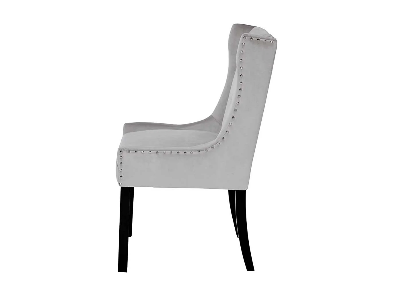 Esszimmerstuhl Stuhl in Silbergrau und Schwarz