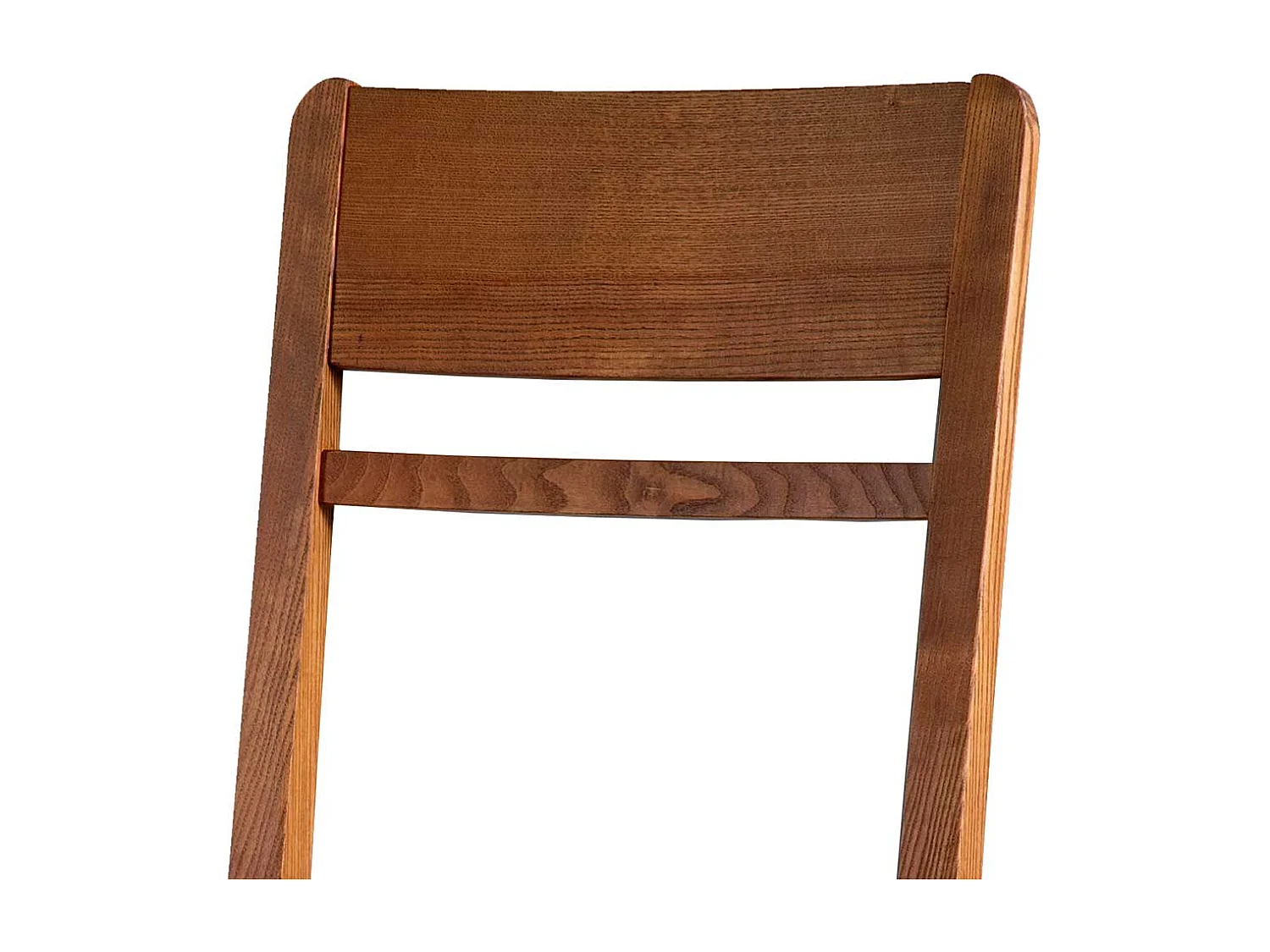 Holzstuhl Massiv aus Esche Nussbaumfarben