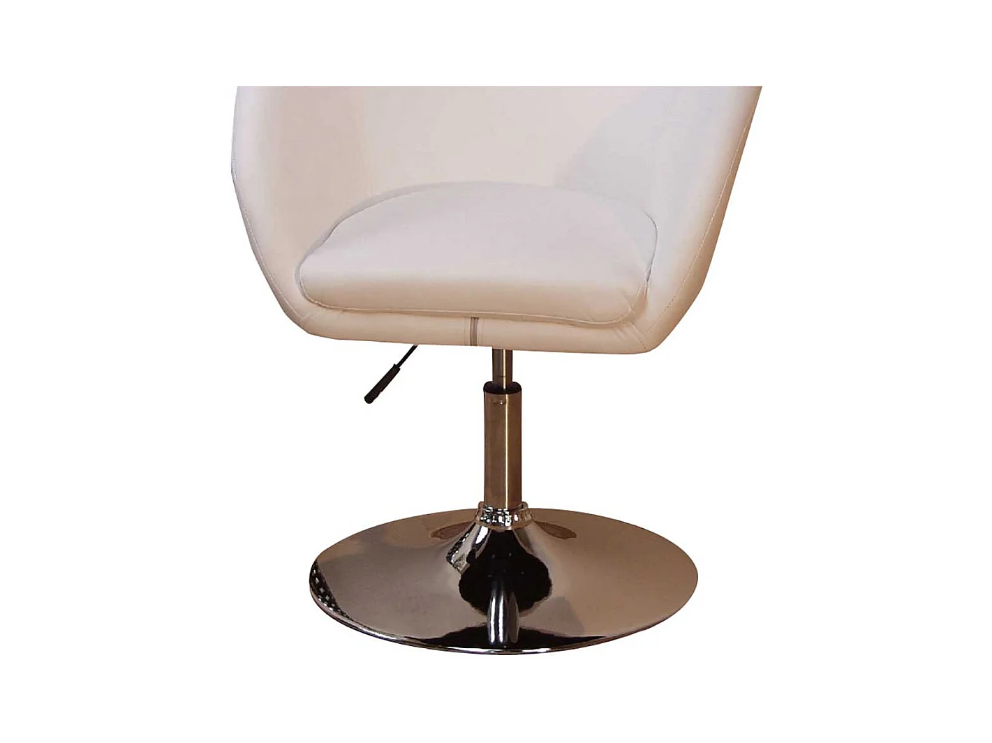 Drehsessel in Weiß höhenverstellbar