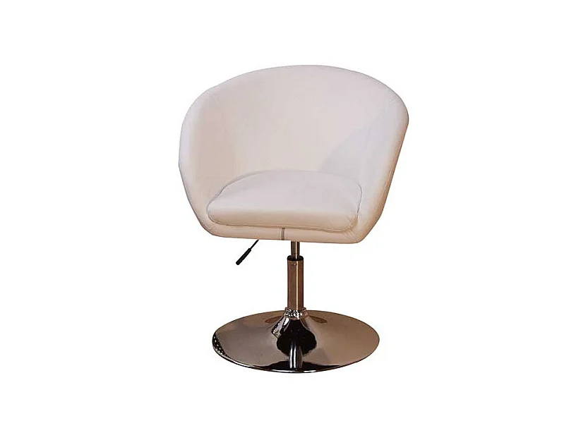 Drehsessel in Weiß höhenverstellbar