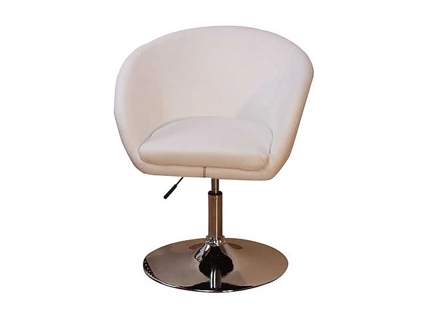 Drehsessel in Weiß höhenverstellbar