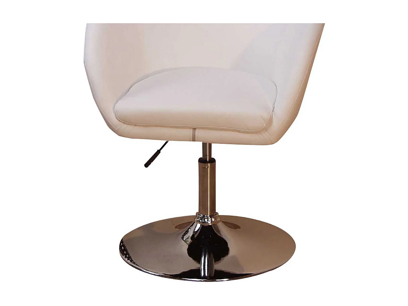 Drehsessel in Weiß höhenverstellbar