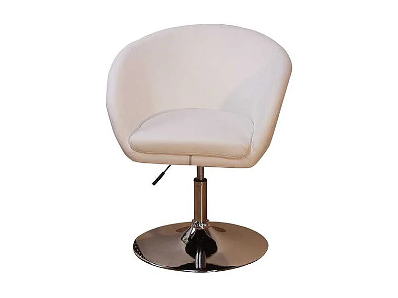 Drehsessel in Weiß höhenverstellbar