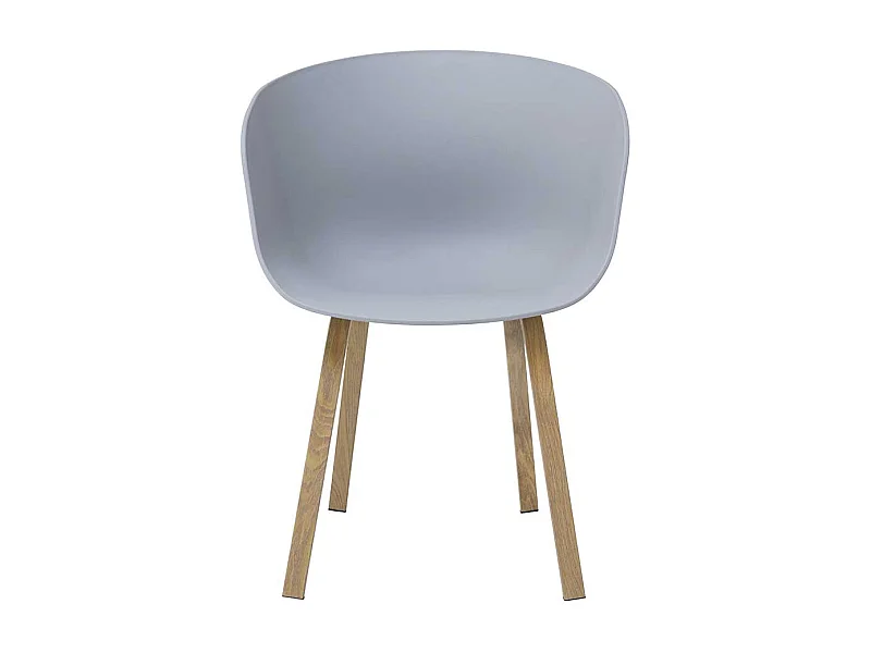 Esszimmerstühle aus Kunststoff mit Sitzschale (2er Set)