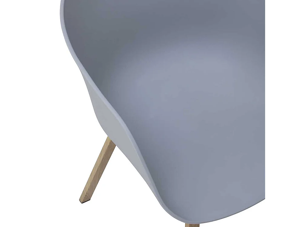 Esszimmerstühle aus Kunststoff mit Sitzschale (2er Set)