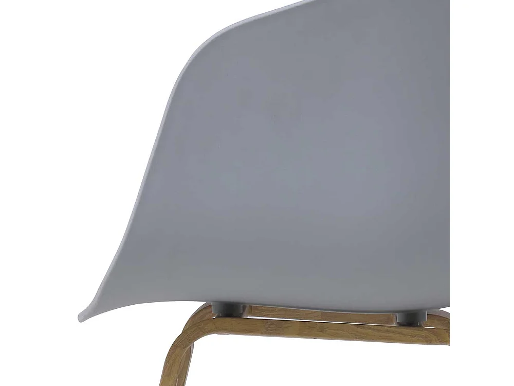 Esszimmerstühle aus Kunststoff mit Sitzschale (2er Set)