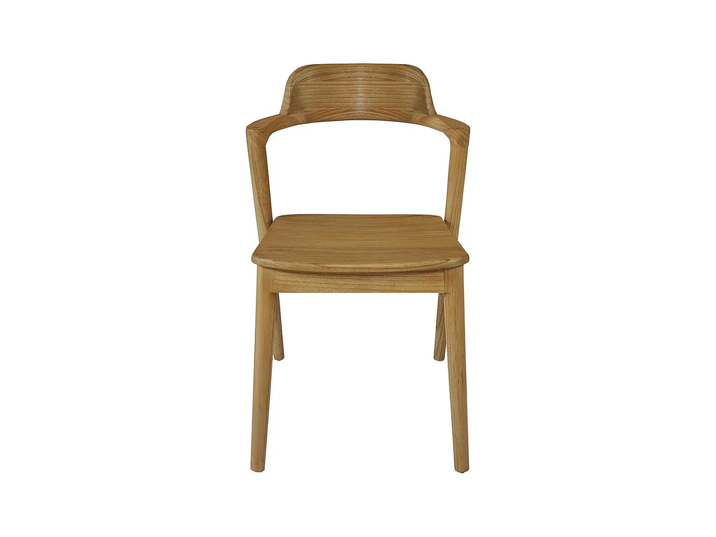 Armlehnstuhl Stuhl Massivholz im Skandi Design 46 cm Sitzhöhe