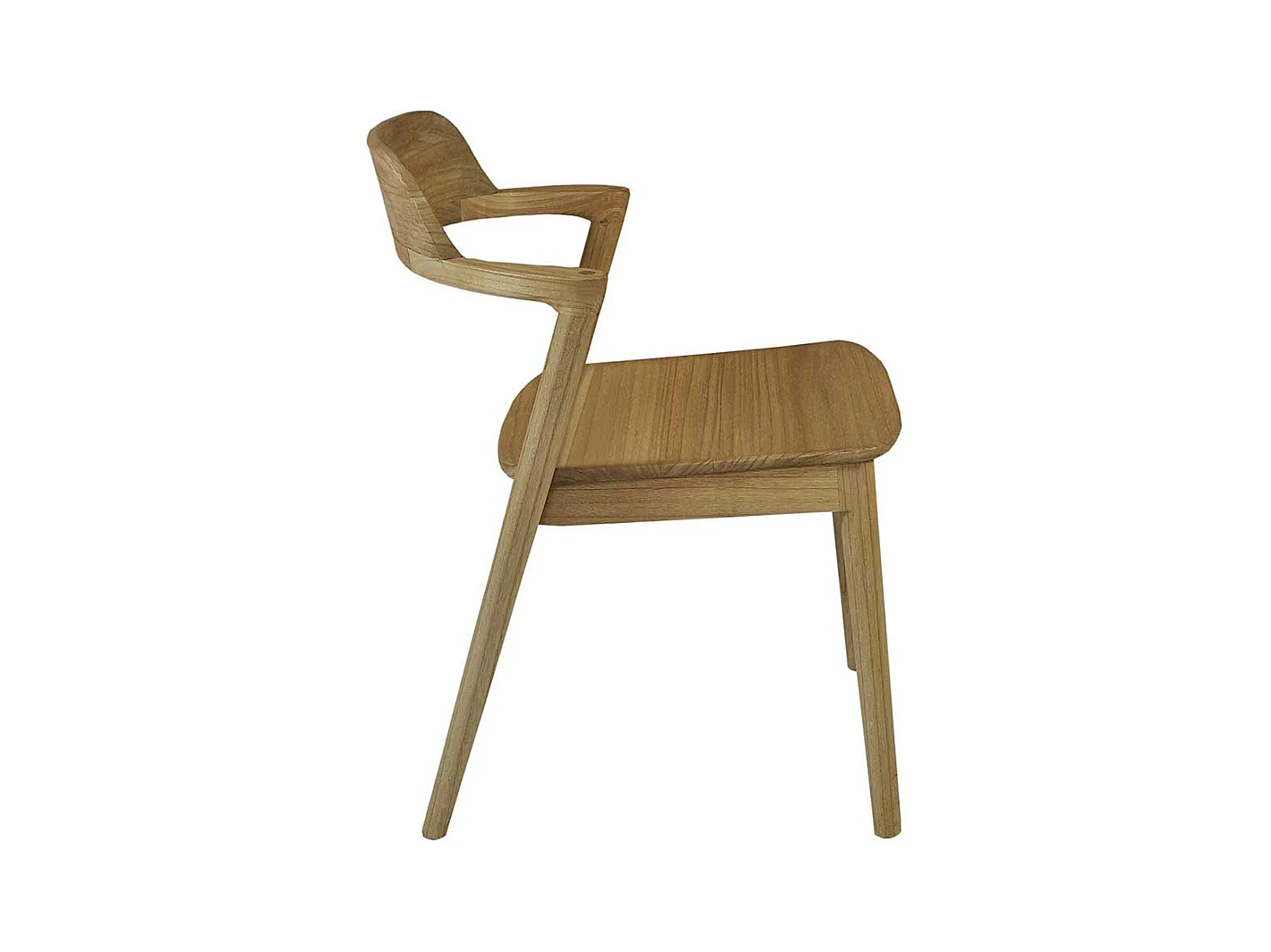 Armlehnstuhl Stuhl Massivholz im Skandi Design 46 cm Sitzhöhe