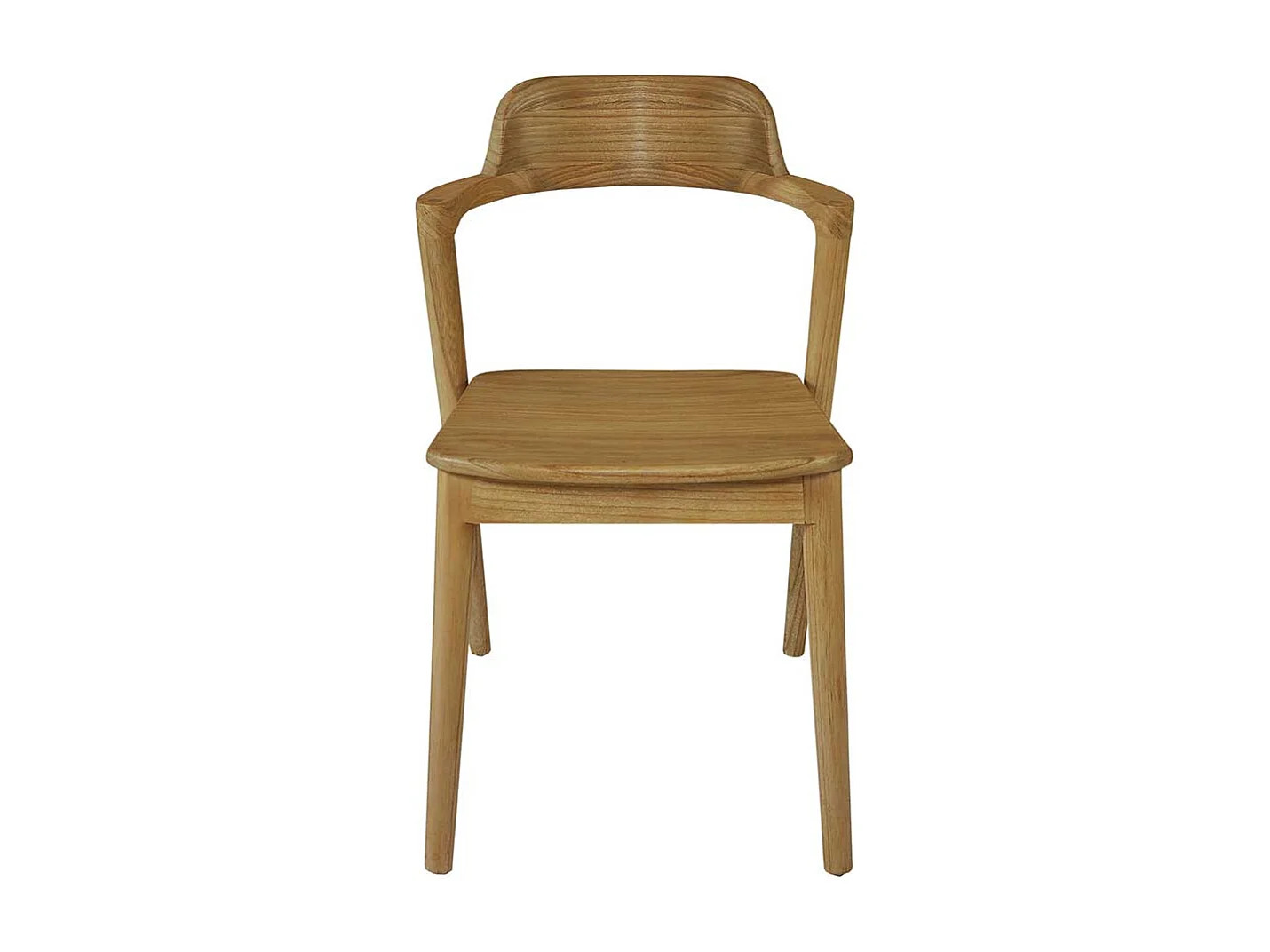 Armlehnstuhl Stuhl Massivholz im Skandi Design 46 cm Sitzhöhe