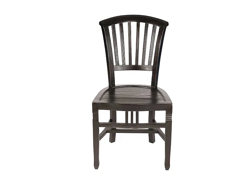 Hochlehner im Kolonialstil Mahagoni Massivholz