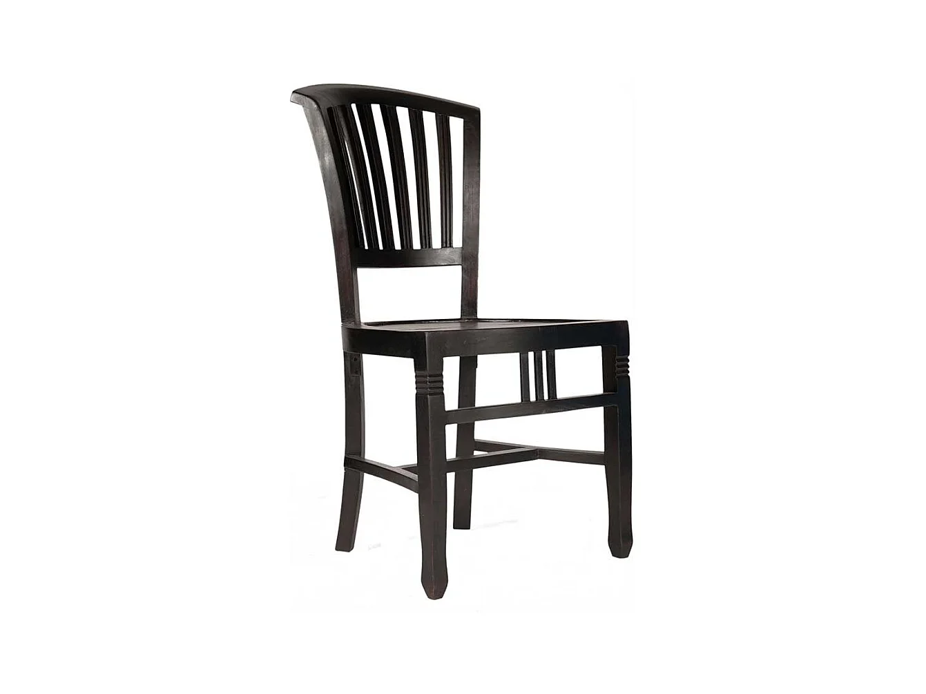 Hochlehner im Kolonialstil Mahagoni Massivholz