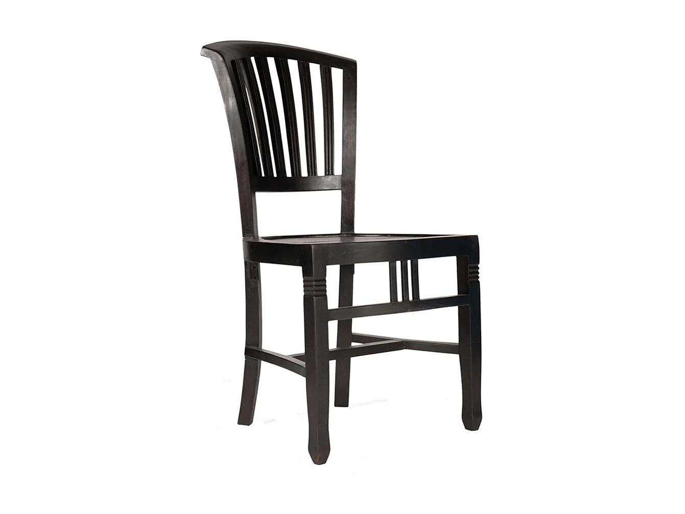 Hochlehner im Kolonialstil Mahagoni Massivholz