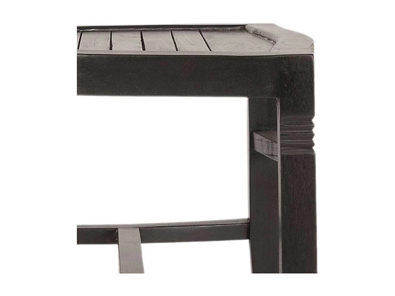 Hochlehner im Kolonialstil Mahagoni Massivholz