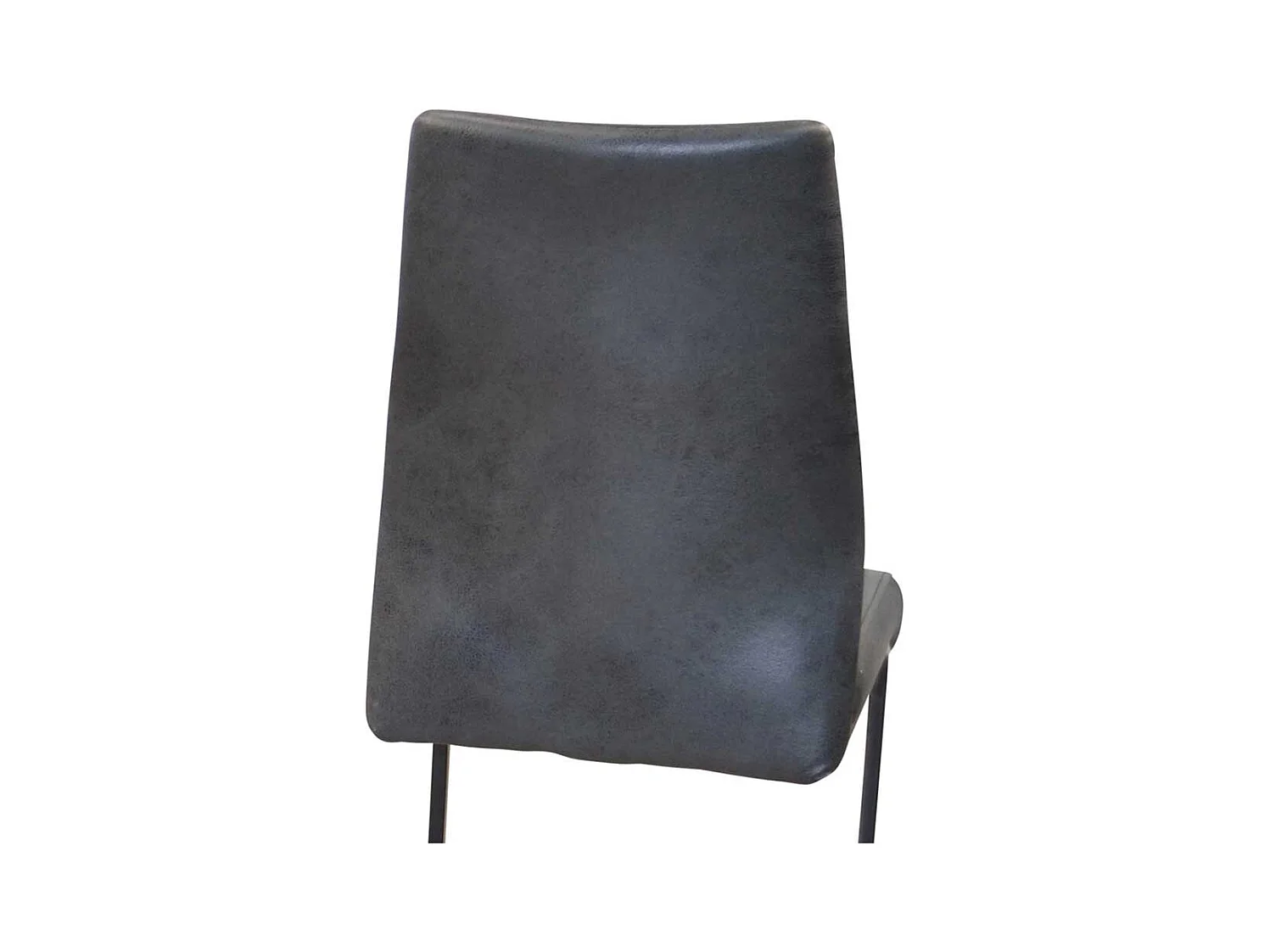 Freischwinger Stuhl Set in Anthrazit Vintage und Schwarz Microfaser Bezug (4er Set)