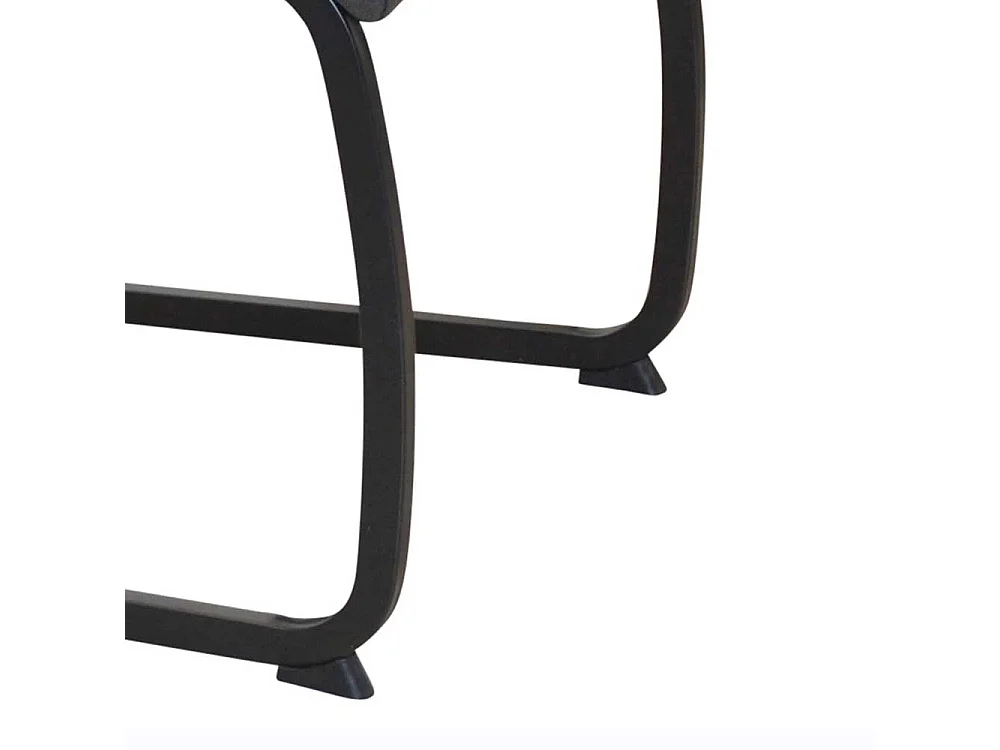 Freischwinger Stuhl Set in Anthrazit Vintage und Schwarz Microfaser Bezug (4er Set)